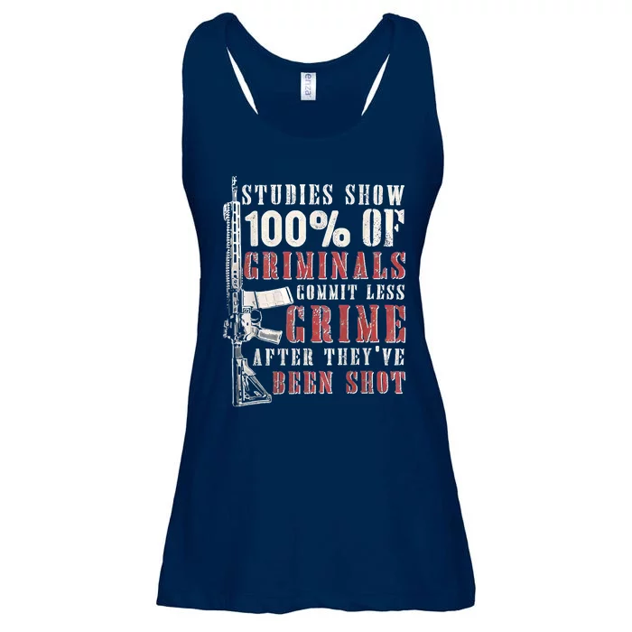 Studies Show 100 Of Criminals Commit Less Crime Vintage Ladies Essential Flowy Tank