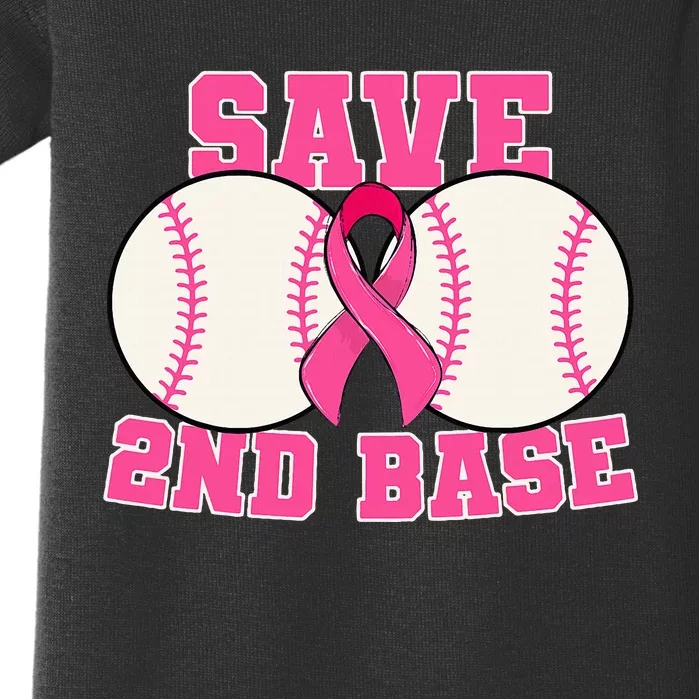 Save Second 2nd Base Breast Cancer Survivor Baby Bodysuit