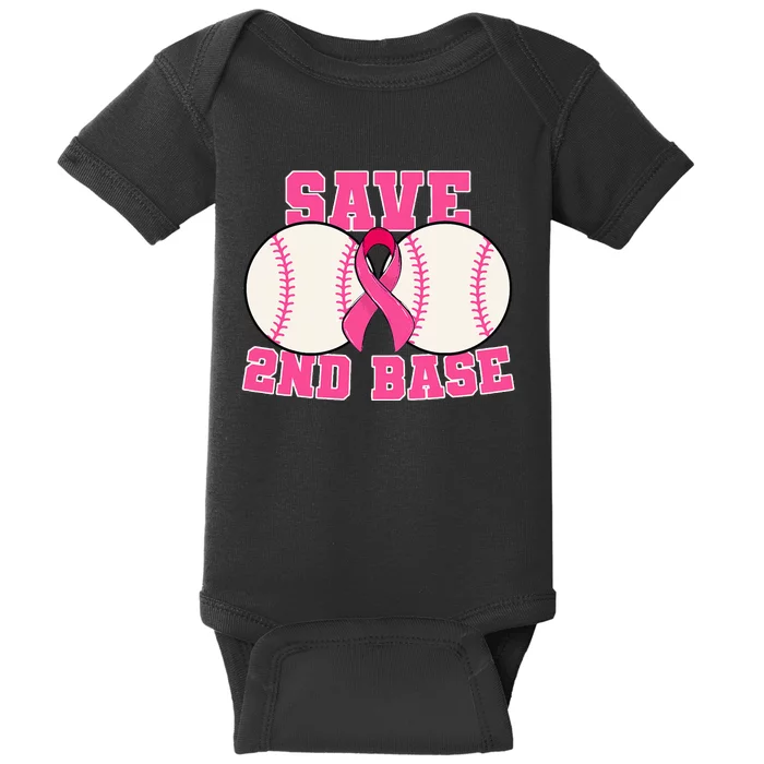 Save Second 2nd Base Breast Cancer Survivor Baby Bodysuit