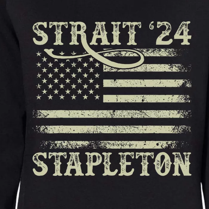 S.T.R.A.I.T S.T.A.P.L.E.To.N 2024 Funny Festival Country Womens California Wash Sweatshirt