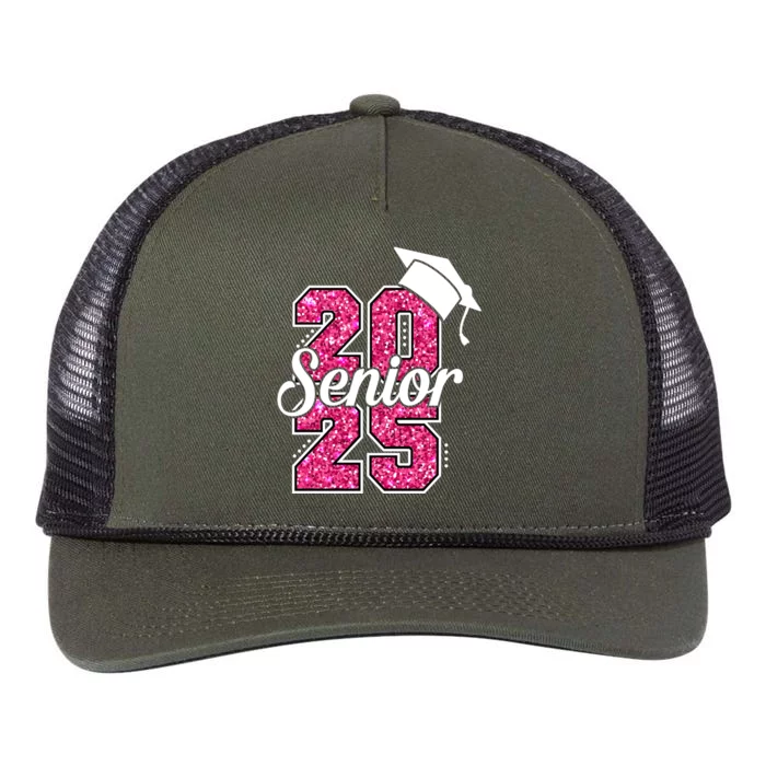 Student Senior 2025 Class Of 2025 Graduate College Meaningful Gift Retro Rope Trucker Hat Cap