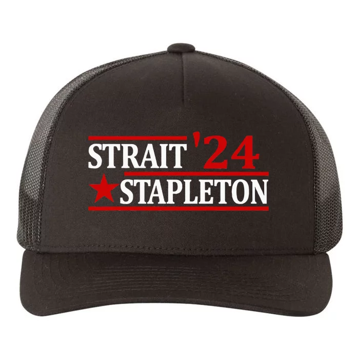 Stapleton Strait 24 Retro Vintage Country Cowboy Western Yupoong Adult 5-Panel Trucker Hat