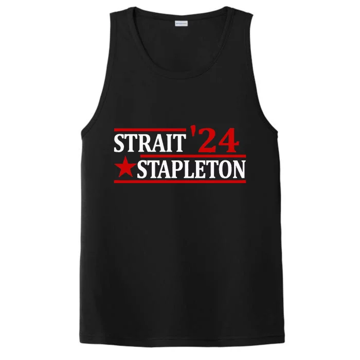 Stapleton Strait 24 Retro Vintage Country Cowboy Western Performance Tank