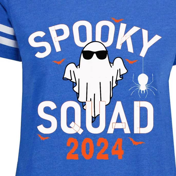 Spooky Squad 2024 Scary Halloween Bat Boo Enza Ladies Jersey Football T-Shirt