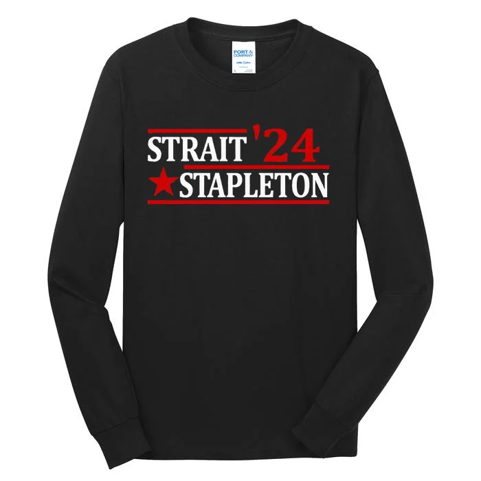 S.T.A.P.L.E.T.O.N S.T.R.A.I.T 24 Retro Country Cowboy Western Tall Long Sleeve T-Shirt