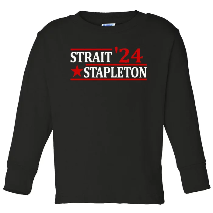 S.T.A.P.L.E.T.O.N S.T.R.A.I.T 24 Retro Country Cowboy Western Toddler Long Sleeve Shirt