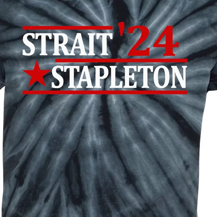 S.T.A.P.L.E.T.O.N S.T.R.A.I.T 24 Retro Country Cowboy Western Kids Tie-Dye T-Shirt