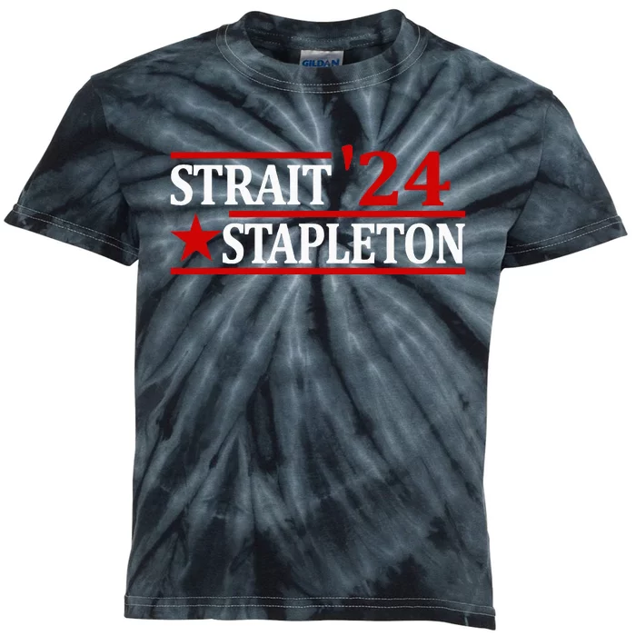 S.T.A.P.L.E.T.O.N S.T.R.A.I.T 24 Retro Country Cowboy Western Kids Tie-Dye T-Shirt