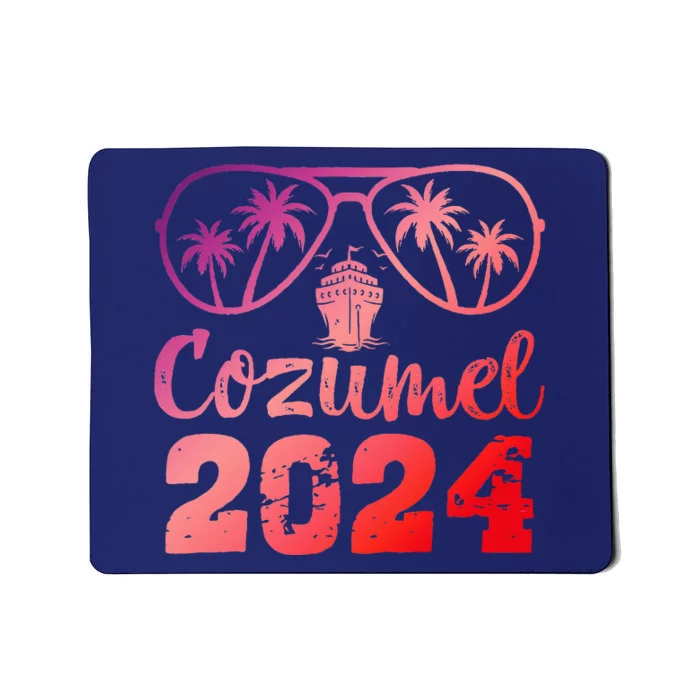 Summer Sunglasses 2024 Vacation Mexico Cozumel Beach Mousepad