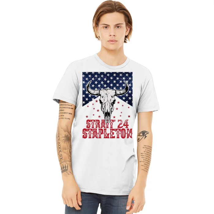 S.T.A.P.L.E.T.O.N S.T.R.A.I.T 24 Country Cowboy Western Premium T-Shirt