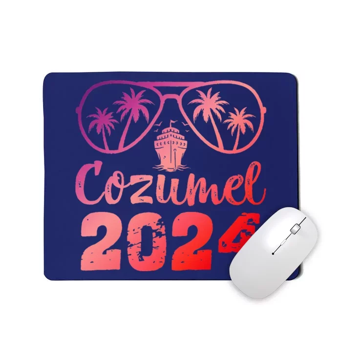 Summer Sunglasses 2024 Vacation Mexico Cozumel Beach Mousepad