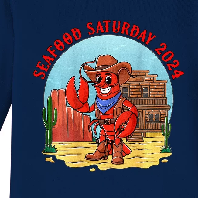 Seafood Saturday 2024 Baby Long Sleeve Bodysuit