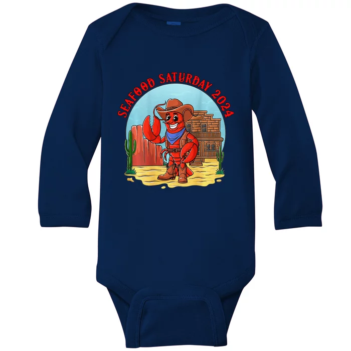 Seafood Saturday 2024 Baby Long Sleeve Bodysuit