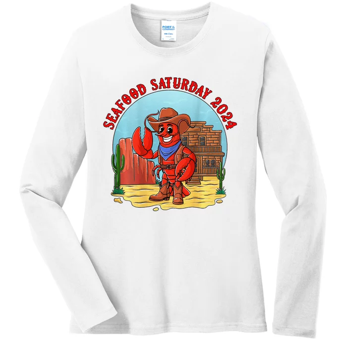 Seafood Saturday 2024 Ladies Long Sleeve Shirt