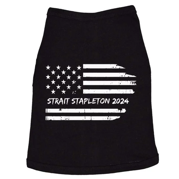 S.T.R.A.I.T S.T.A.P.L.E.To.N 2024 Usa Flag Patriotic Doggie Tank