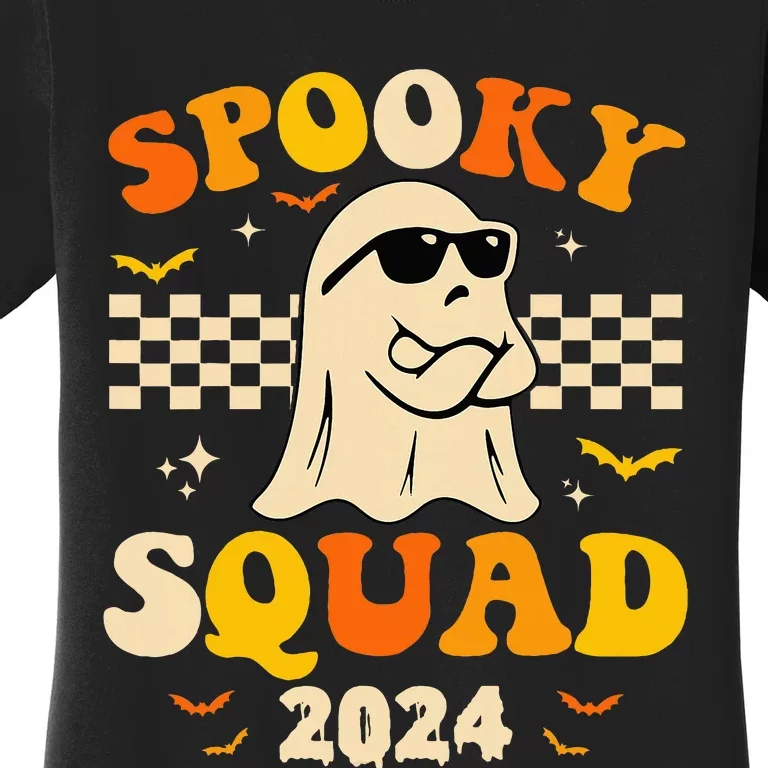 Spooky Squad 2024 Spooky Season Funny Boo Boy Girl Halloween Women's T-Shirt