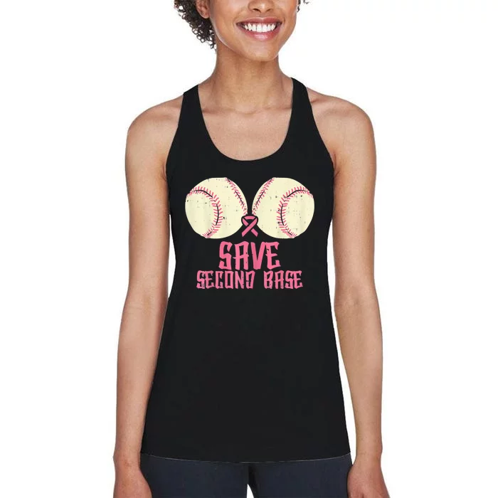 Support Save 2nd Base Breast Cancer For Women Men Classic Women's Racerback Tank