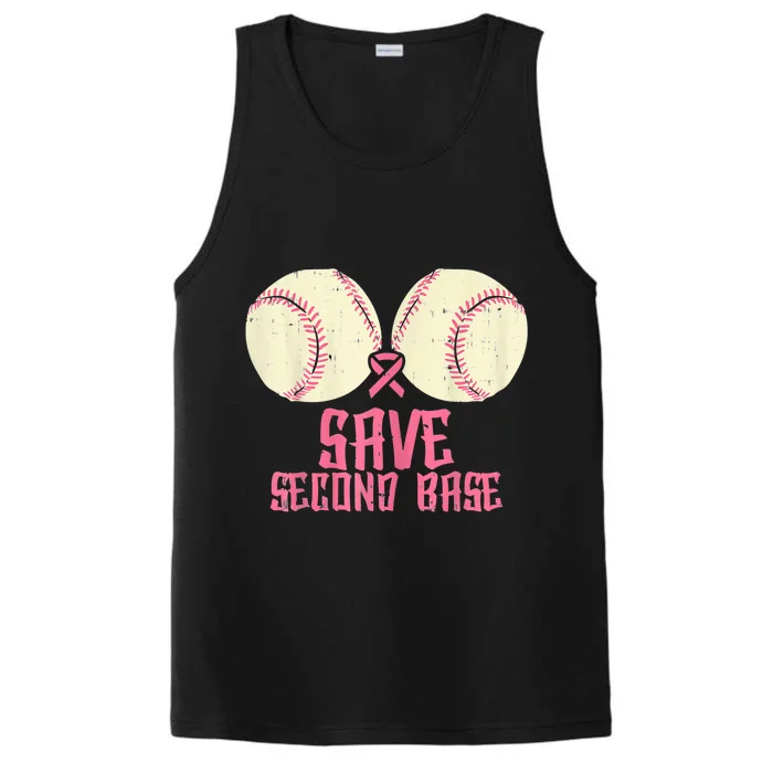 Support Save 2nd Base Breast Cancer For Women Men Classic Performance Tank