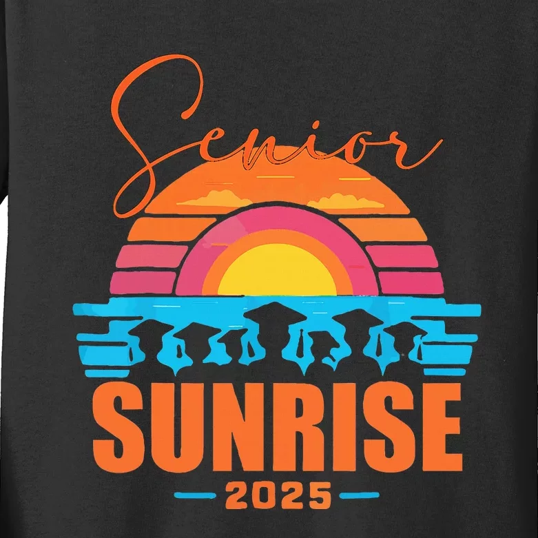 Senior Sunrise 2025 Seniors Of Class Graduation Kids Long Sleeve Shirt