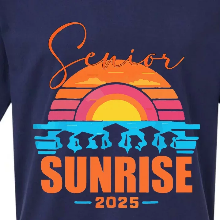 Senior Sunrise 2025 Seniors Of Class Graduation Sueded Cloud Jersey T-Shirt