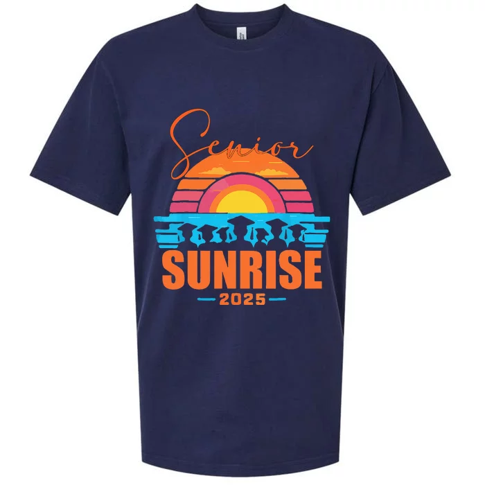 Senior Sunrise 2025 Seniors Of Class Graduation Sueded Cloud Jersey T-Shirt