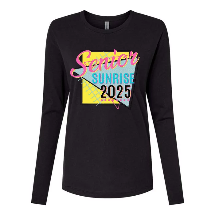 Senior Sunrise 2025 Back To School Womens Cotton Relaxed Long Sleeve T-Shirt