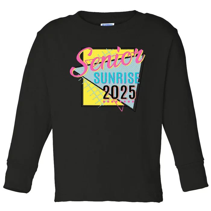 Senior Sunrise 2025 Back To School Toddler Long Sleeve Shirt