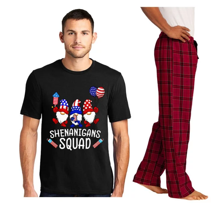 Shenanigans Squad 4th Of July Gnomes USA Independence Day Pajama Set