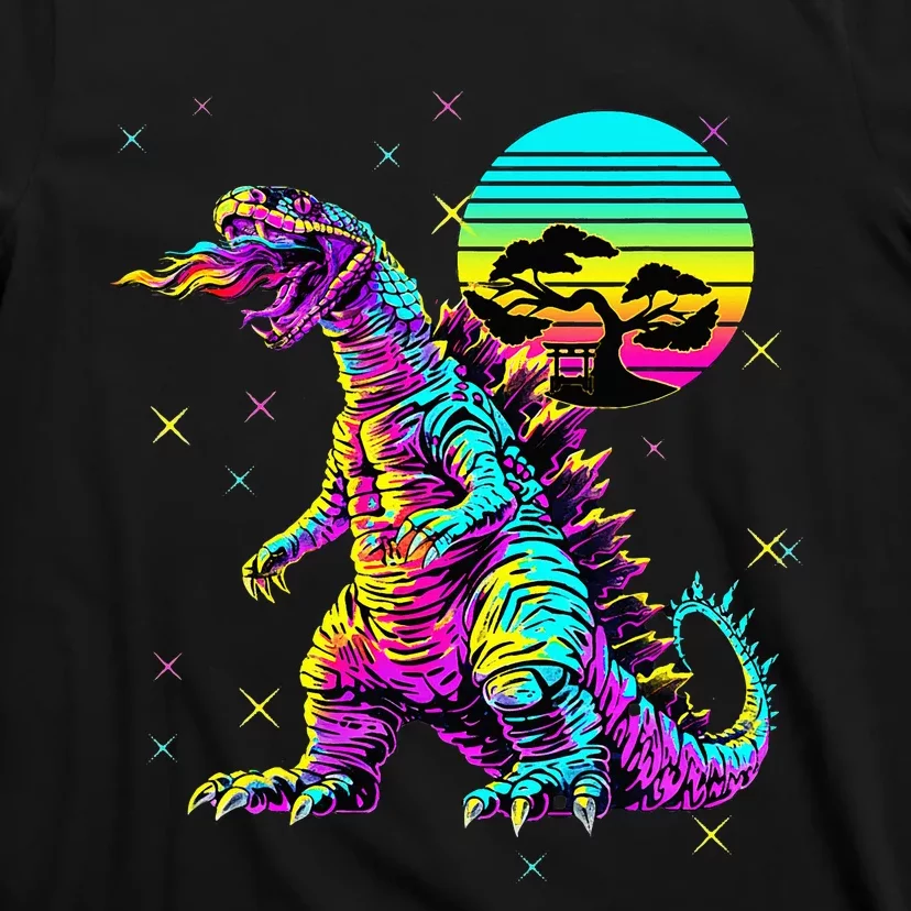 Streetwear Synthwave 80s 90s Retro Anime Snakezilla T-Shirt