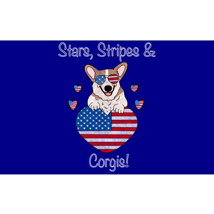 Stars Stripes And Corgis Pembroke Welsh Corgi Indian Creek Gift Bumper Sticker