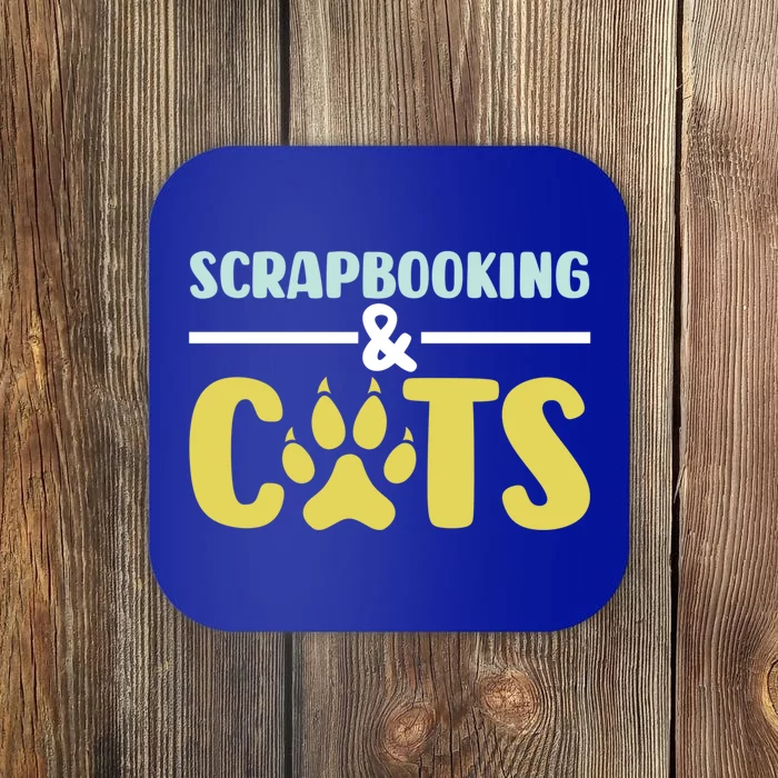 Scrapbook Scrapbooking And Cats I Do Crafts Scrapbooking Great Gift Coaster