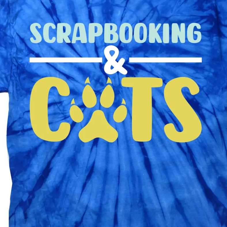 Scrapbook Scrapbooking And Cats I Do Crafts Scrapbooking Great Gift Tie-Dye T-Shirt