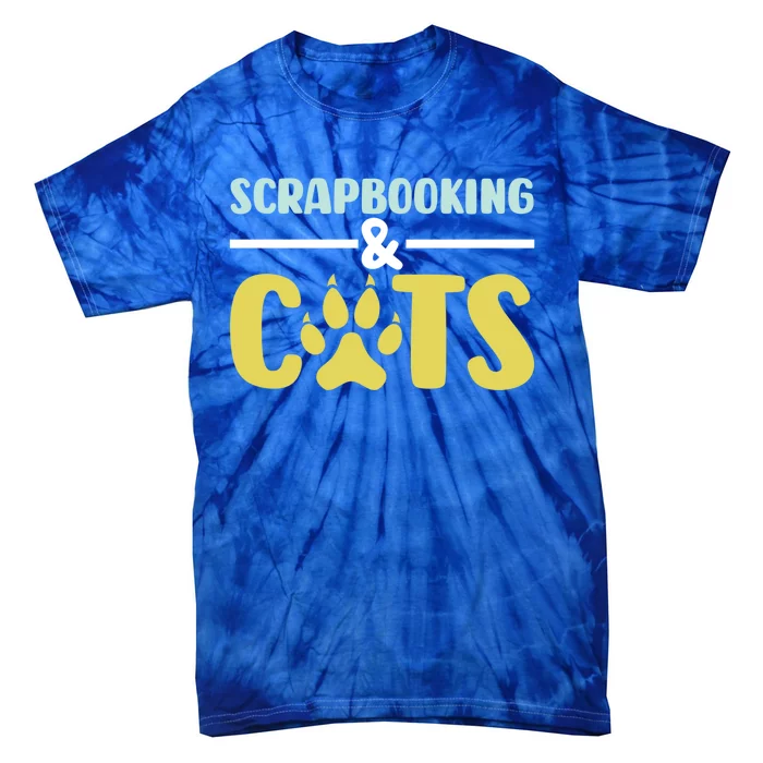 Scrapbook Scrapbooking And Cats I Do Crafts Scrapbooking Great Gift Tie-Dye T-Shirt