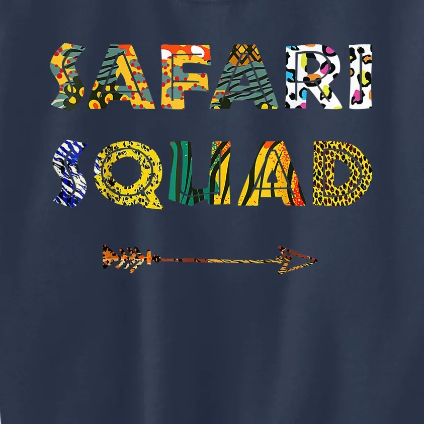 Safari Squad African Family Vacation Summer Vacay Trip Kids Sweatshirt