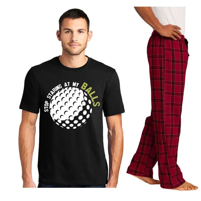 Stop Staring At My Balls Golf Pajama Set