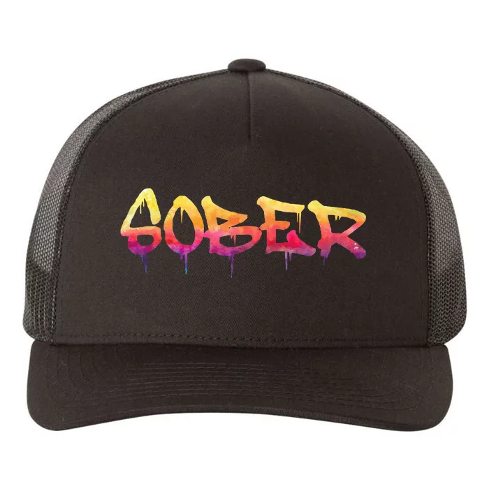 Sober Sobriety Anniversary Recovery Sober AA NA Yupoong Adult 5-Panel Trucker Hat