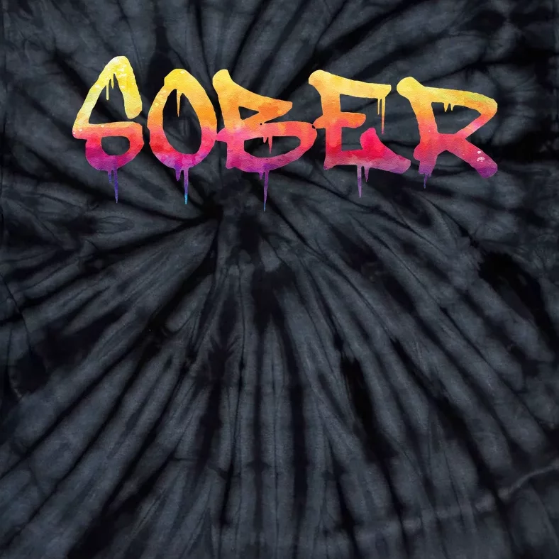 Sober Sobriety Anniversary Recovery Sober AA NA Tie-Dye T-Shirt