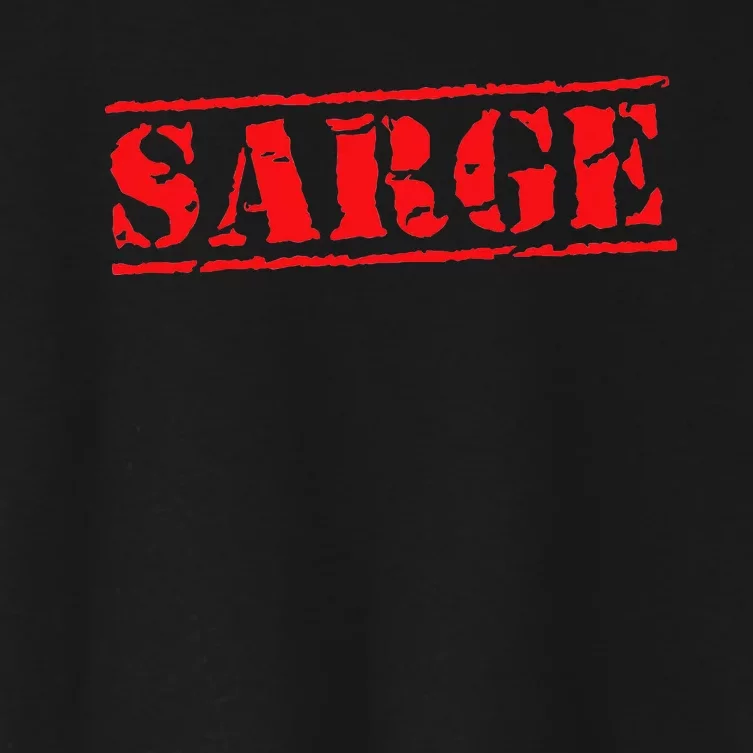 Sarge Women's Crop Top Tee