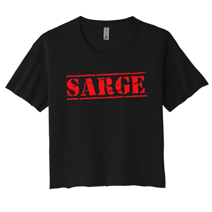 Sarge Women's Crop Top Tee