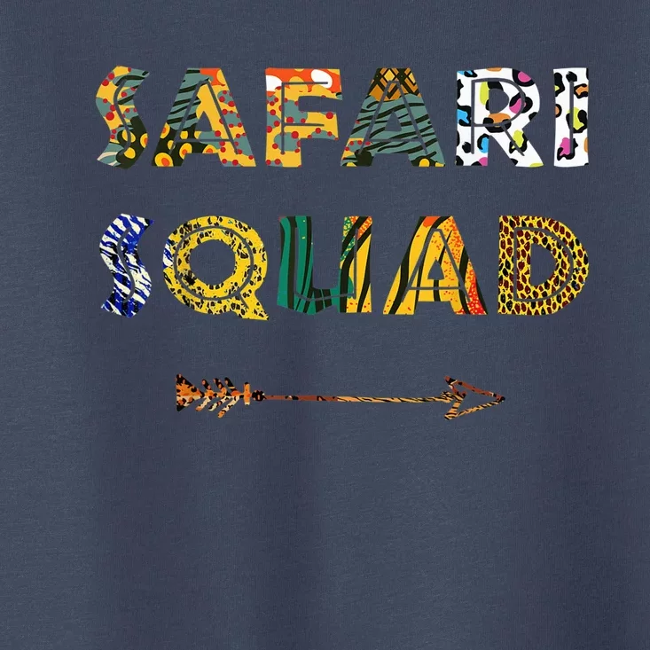 Safari Squad African Family Vacation Summer Vacay Trip Zebra Toddler T-Shirt