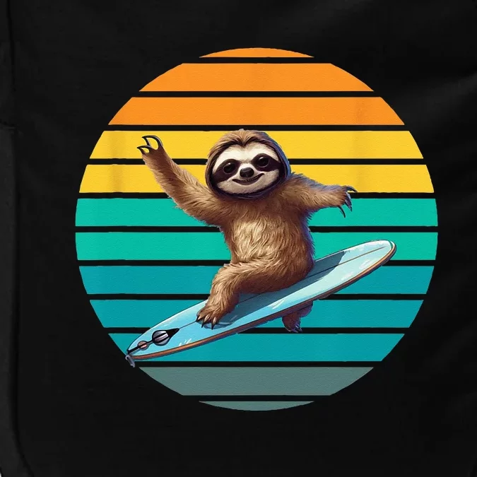 Sloth Surfing A Wave Surfing Sloth Surf Impact Tech Backpack