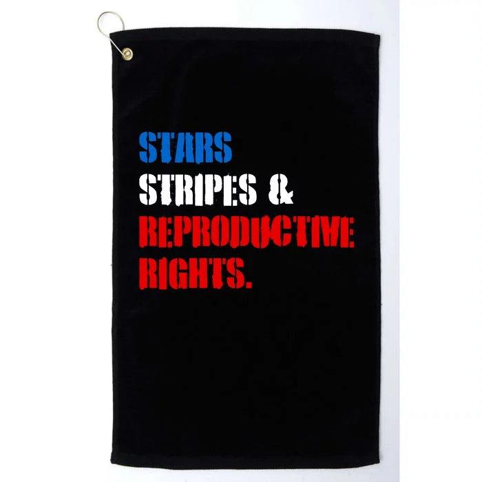 Stars Stripes And Reproductive Rights Feminist Pro Roe Choice 1973 Platinum Collection Golf Towel