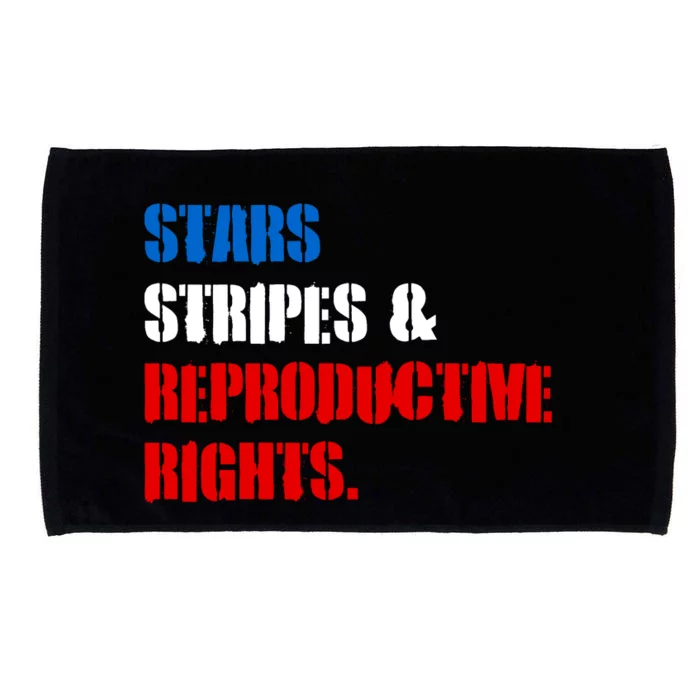 Stars Stripes And Reproductive Rights Feminist Pro Roe Choice 1973 Microfiber Hand Towel