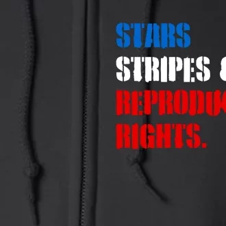 Stars Stripes And Reproductive Rights Feminist Pro Roe Choice 1973 Full Zip Hoodie