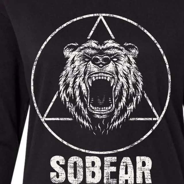 Sobear Sobriety Anniversary Sober Aa Na Recovery Womens Cotton Relaxed Long Sleeve T-Shirt