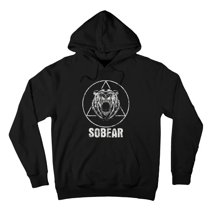 Sobear Sobriety Anniversary Sober Aa Na Recovery Hoodie