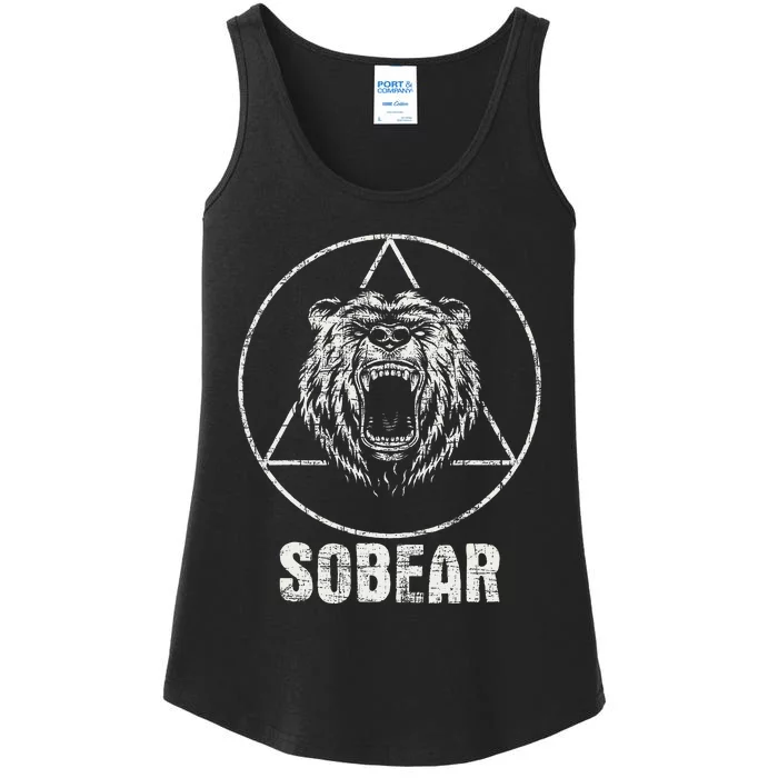 Sobear Sobriety Anniversary Sober Aa Na Recovery Ladies Essential Tank