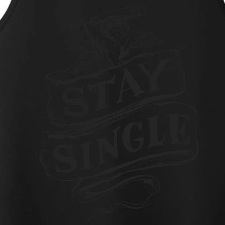 Stay Single Anti Valentine's Day Performance Tank