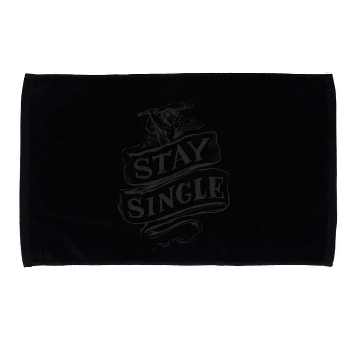 Stay Single Anti Valentine's Day Microfiber Hand Towel