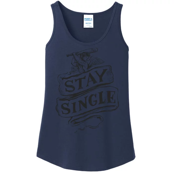 Stay Single Anti Valentine's Day Ladies Essential Tank